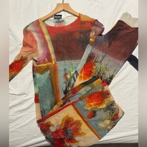 Jean Paul Gaultier Multicolor Artistic Dress